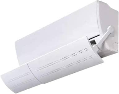 Defletor de Ar para Ar Condicionado Split – Ajustável e Compatível com Diversas Marcas, Branco