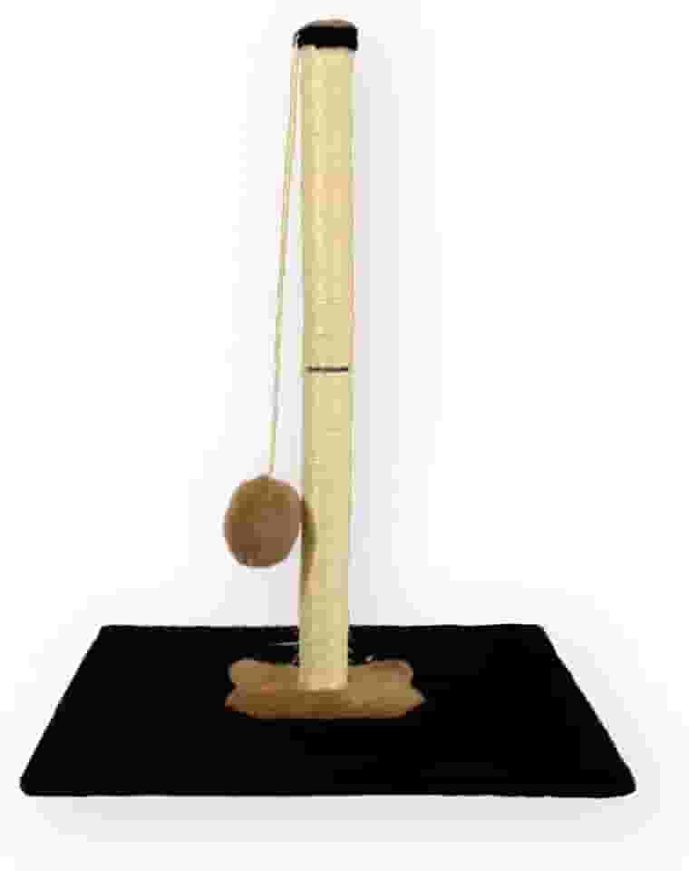 Arranhador Poste Gatos Brinquedo Grande Com Sisal Marrom Claro