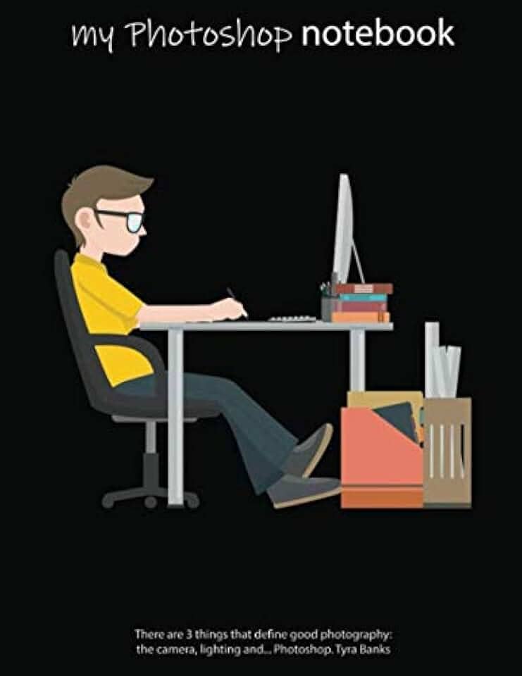 Notebook: Photoshop Editor, Lined, Soft Cover, Letter Size (8.5 x 11 inches) – Large format tool for your ideas and projects: Men`s and Women`s Photoshop editor artist journal & diaries in classroom