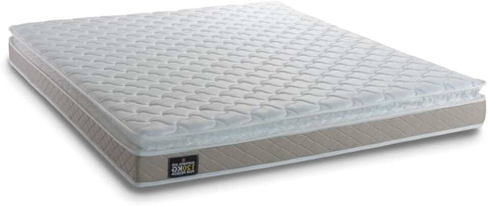 Colchão Casal Espuma D33 Millenium 138x188x19cm Bege/Branco c/pillow top