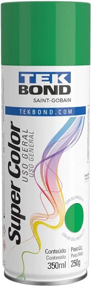 Tinta Spray Verde Aerossol TekBond Uso Geral 350ml/250g