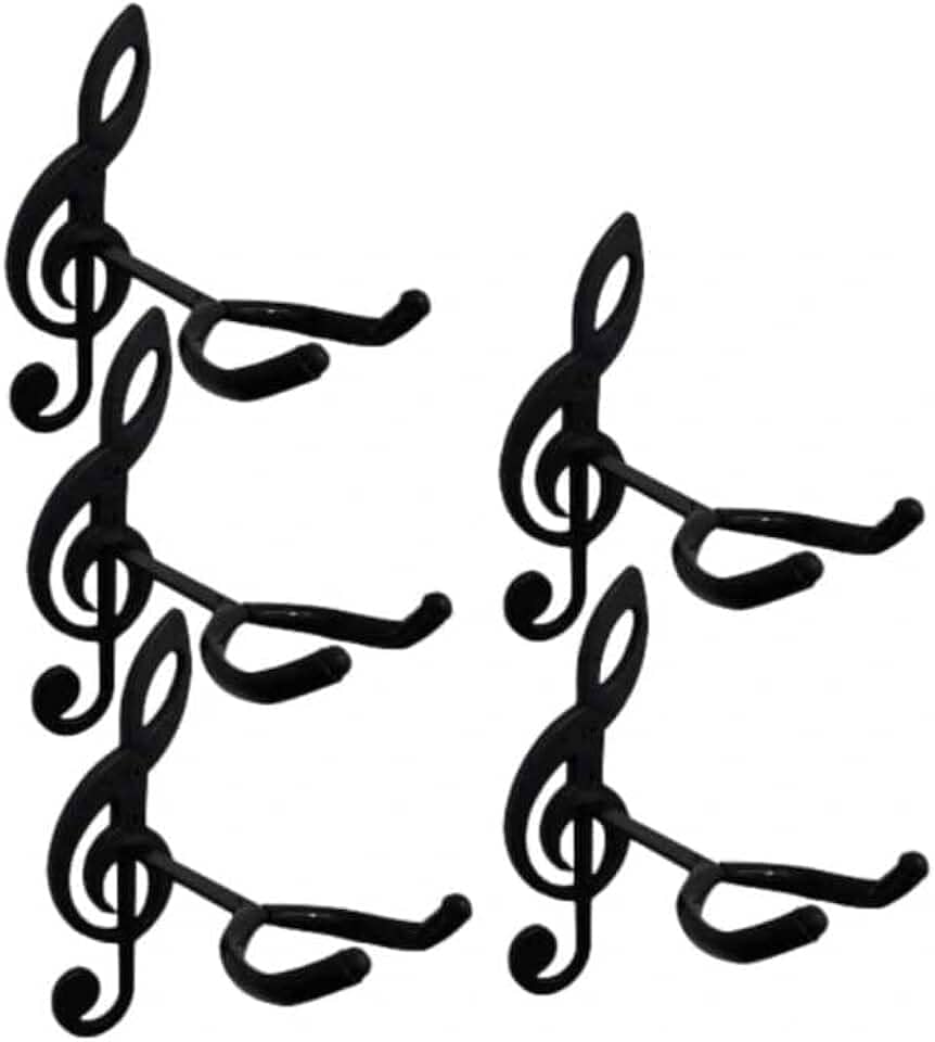 5 Suportes para Violão de Parede; Guitarra; Uculelê; Baixo; Viola.