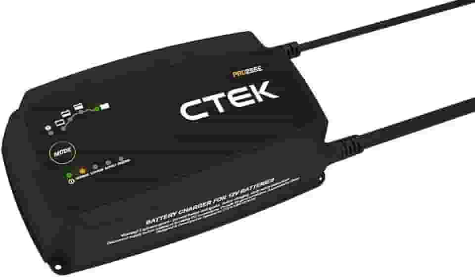 CTEK PRO25SE, carregador de bateria e fonte de alimentação de 12 V, carregador de bateria, mantenedor de bateria, carregador de bateria de íon de lítio de 12 V com modo de recondicionamento e