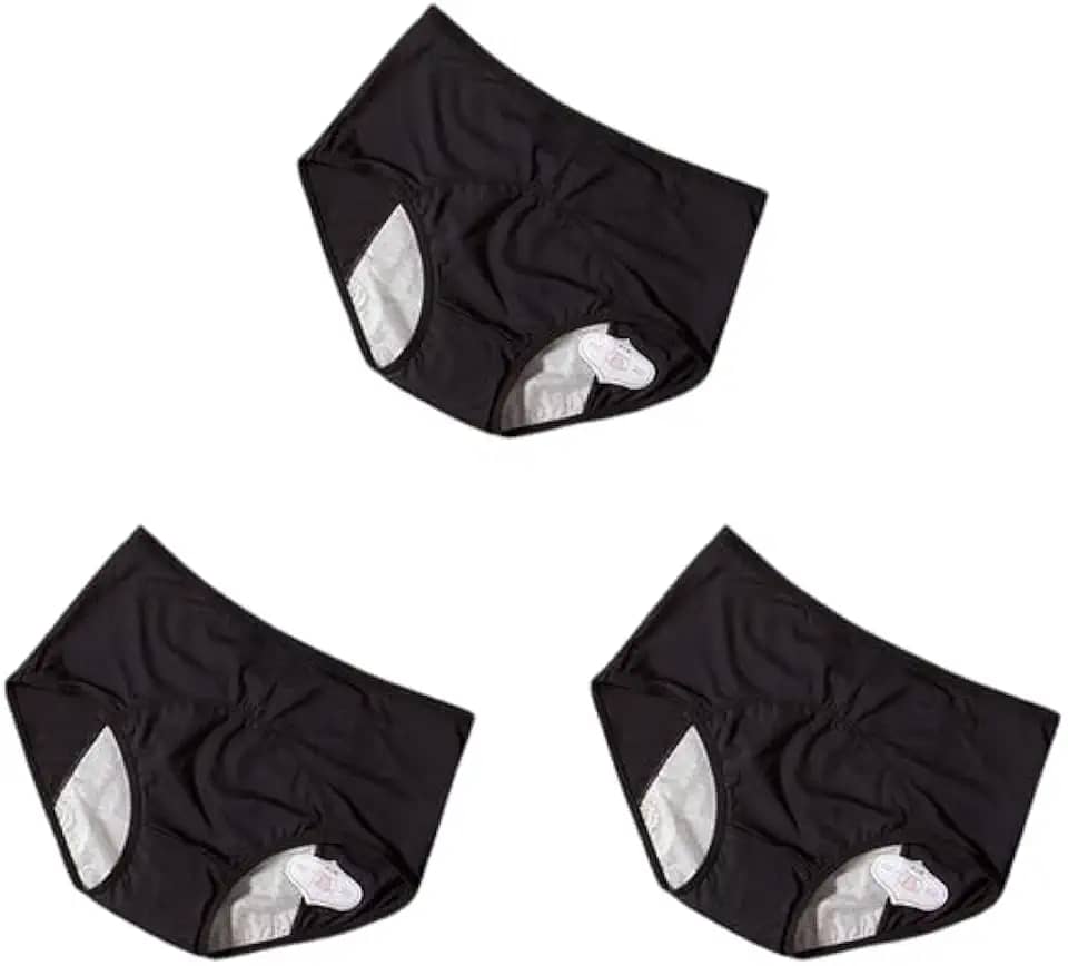 Kit 3 Calcinhas Absorventes Dulasi: Conforto e segurança para o dia todo! Proteção contra vazamentos e odores. Ideal para incontinência. Compre já