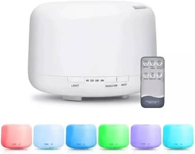 Umidificador De Ar Purificador Aroma Difusor Portátil Led 5 Cores