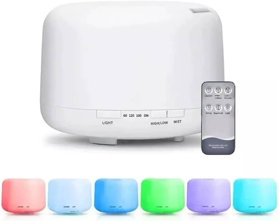 Umidificador De Ar Purificador Aroma Difusor Portátil Led 5 Cores