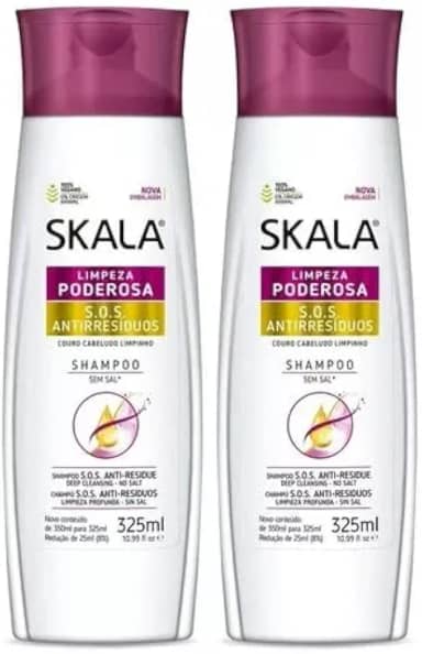 Shampoo Skala Antirresíduos Limpeza Profunda (kit com 02 Unidades)