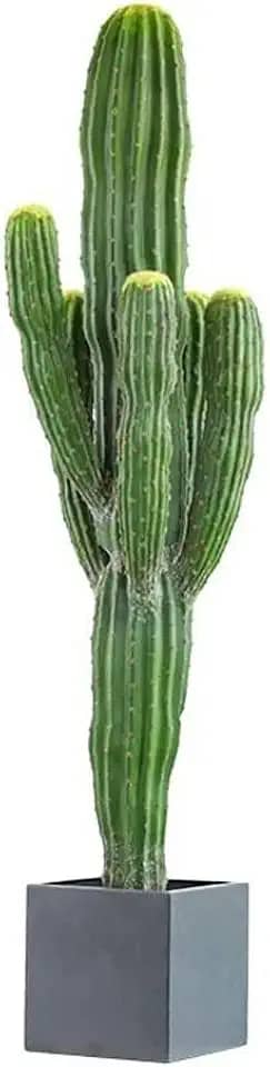 Árvores artificiais para decoração de casa, planta de árvore artificial, cacto falso, plantas artificiais em vaso para casa, escritório, jardim, decoração interna e externa, árvore falsa (153 cm)
