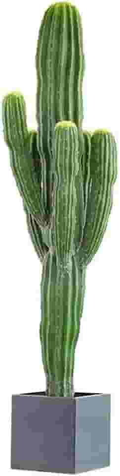 Árvores artificiais para decoração de casa, planta de árvore artificial, cacto falso, plantas artificiais em vaso para casa, escritório, jardim, decoração interna e externa, árvore falsa (153 cm)