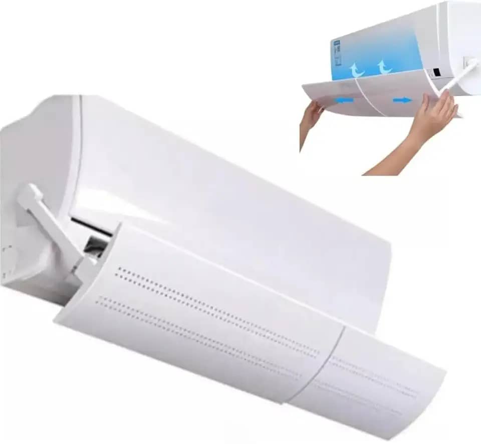 Defletor Adesivo Direcionador De Vento Ar condicionado Split Com Regulagem De Ângulo Tamanho Até 103cm.