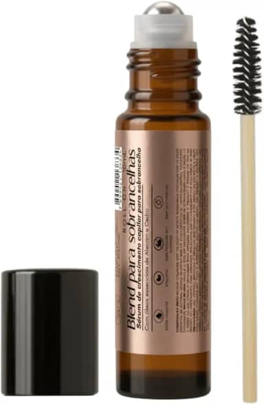 Sérum para Crescimento de Sobrancelhas, Fortalece e Estimula Novos Pêlos, Óleo de Rícino, Alecrim e Cedro Virgínia