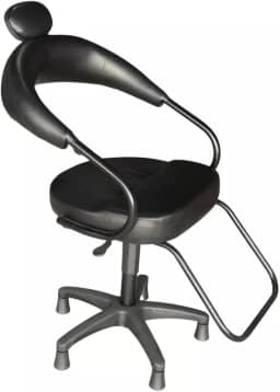 Cadeira Liverpool para salões de beleza e barbearias (Preta)