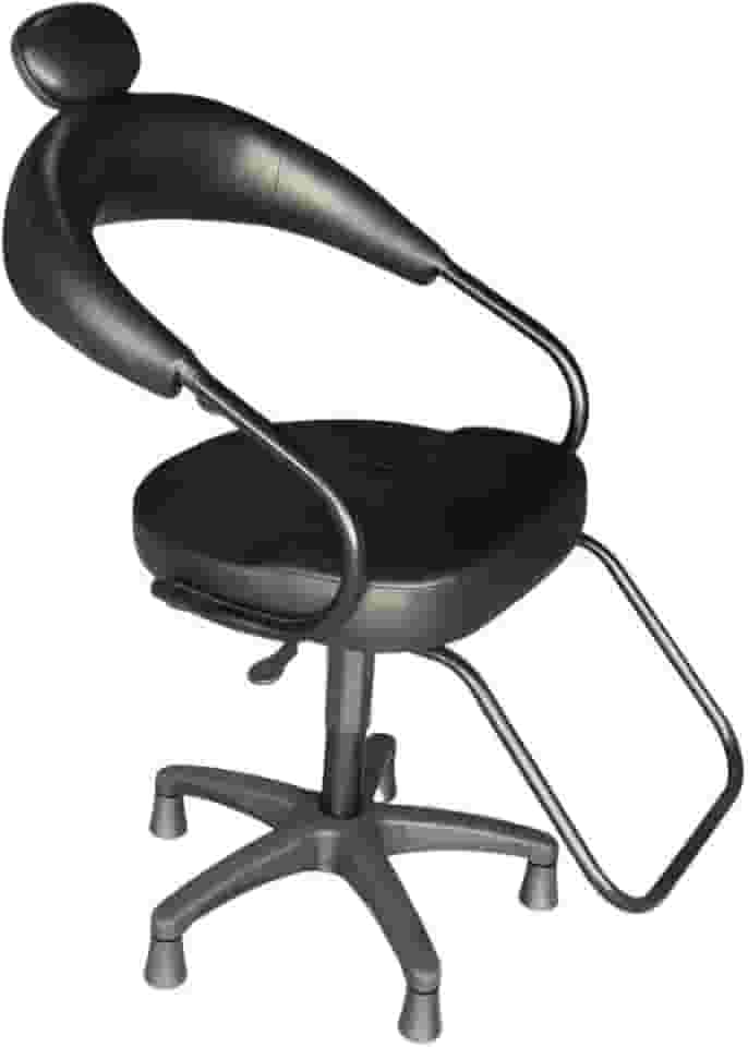 Cadeira Liverpool para salões de beleza e barbearias (Preta)