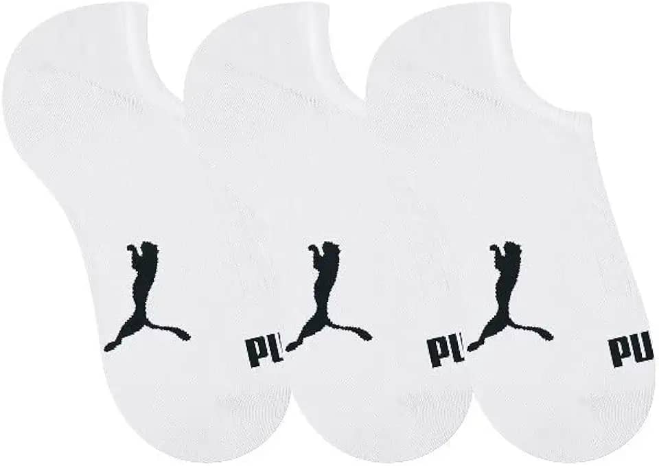 Meias Kit 3 Pares Meia Soquete Puma Masculina - Branco PUMAFeminino