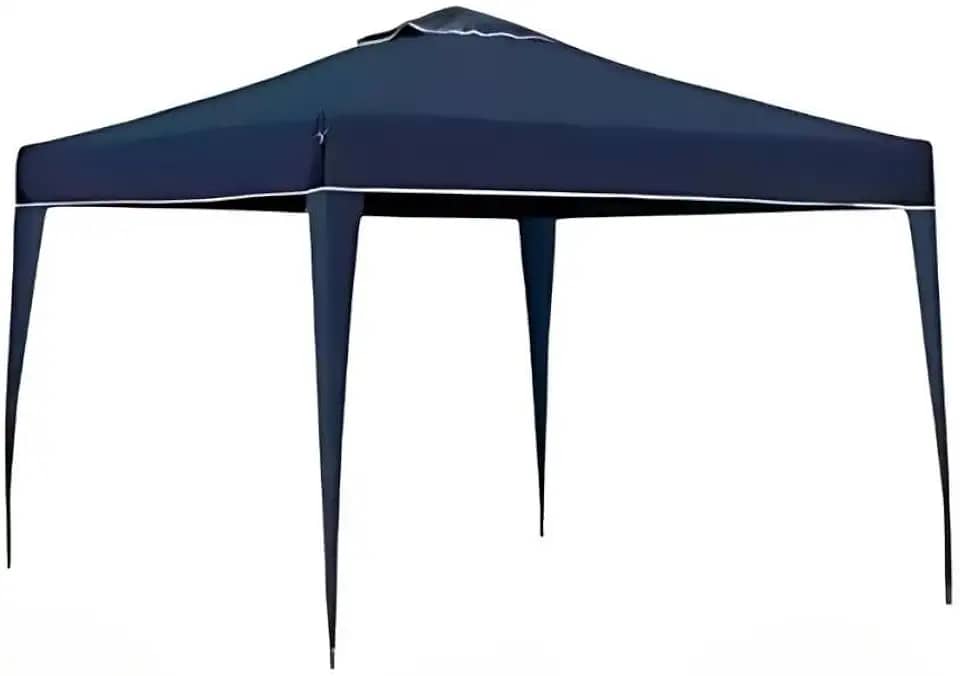 Tenda Gazebo Sanfonada 3x3 Articulada Impermeável - Barraca de Praia Resistente para Camping, Proteção Ar Livre e Exterior