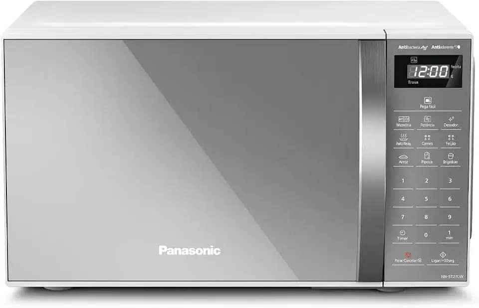 Panasonic Micro-ondas 21L Branco Espelhado 220v NN-ST27LWRU