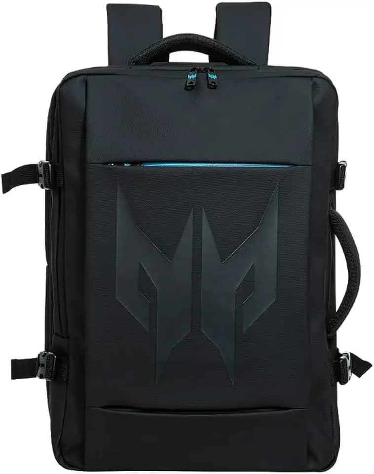 Mochila Acer Predator Robust PBG470 Preta com detalhes azuis 30 litros com 6 compartimentos internos