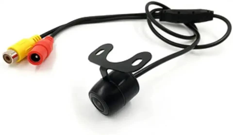 Câmera de Ré Automotiva, Visão Noturna LED Infravermelho, Instalação em Borboleta, Colorida para Carro, Caminhão e Van