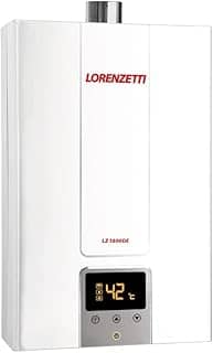 LORENZETTI Aquecedor de Água a Gás LZ 1600 DE GN Digital 15 L/Min, Branco