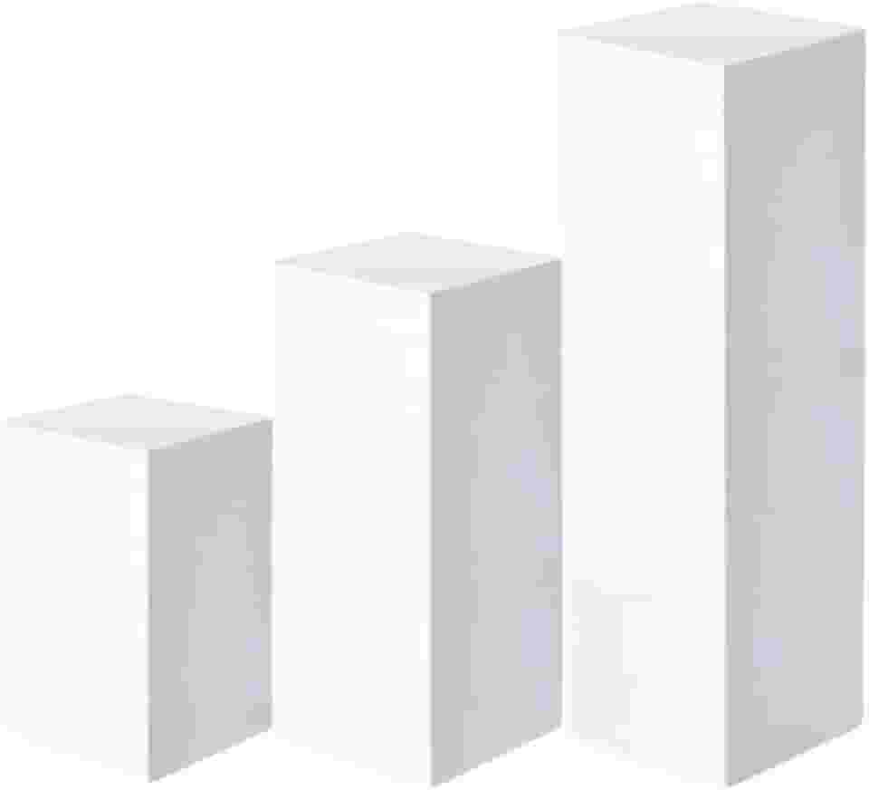 Kit 3 Tablado Expositor Vitrine Multiuso Cubos Para Lojas Festas E Fotos