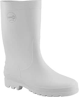 Nove 54, Bota Galocha em PVC, Cano Médio, Sem Forro, 37/38, branca