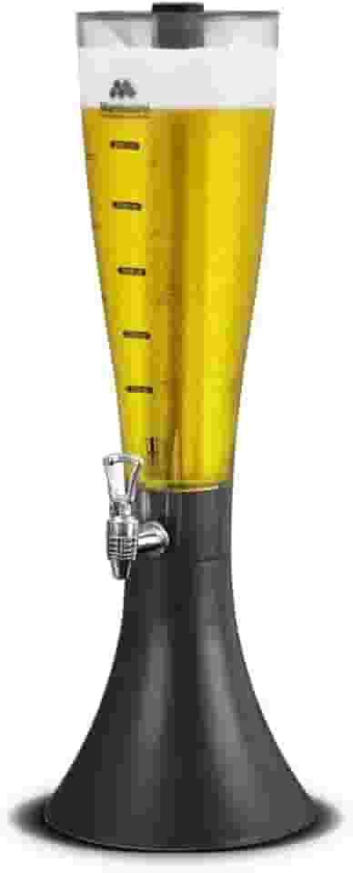 Torre De Chopp – Marcbeer 3, 5 L Com Dois Tubos Marchesoni Marcbeer Transparente Com Preto No Voltagev