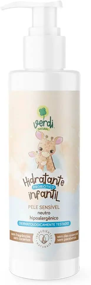 Loção Hidratante Infantil Probiótico Verdi Natural para tratamento dermatite atópica