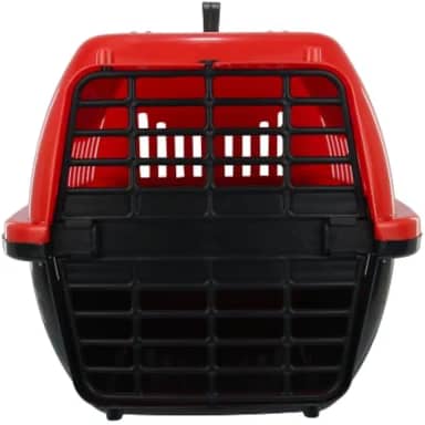 Caixa Transporte Pet N1 Cães Cachorros Gatos Plástico (Vermelho)