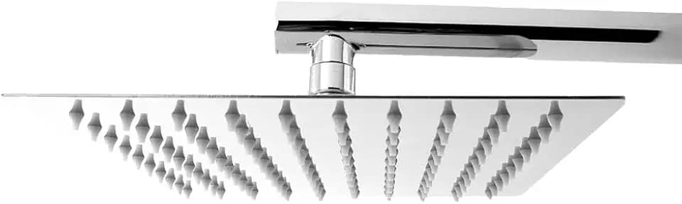 Ducha Chuveiro Solar Gás Inox Com Braço 30x30