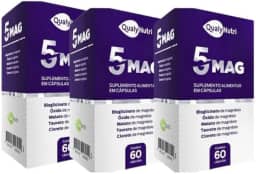 Combo 3x Magnésio 5MAG– 60 Cápsulas | Vitalidade, Relaxamento e Bem-Estar