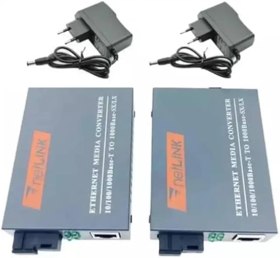 Conversores Mídia Gigabit 1000 Mb (par A + B) Fibra Óptica