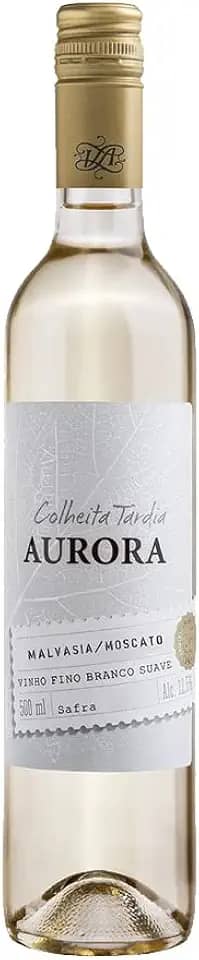 Vinho Branco Suave Doce Aurora Colheita Tardia 500ml