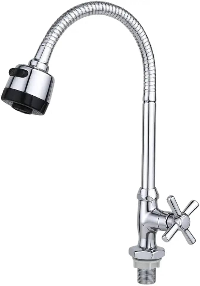 Torneira de Cozinha com Bica Flexível e Arejador Duplo – Torneira Misturador