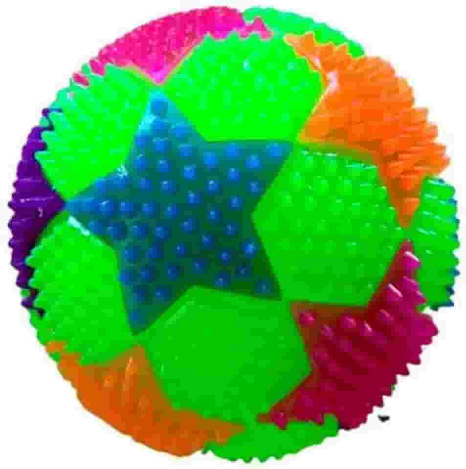 Brinquedo Pet Cães Interativo Bolinha Pisca Luz De Led E Som (Verde)