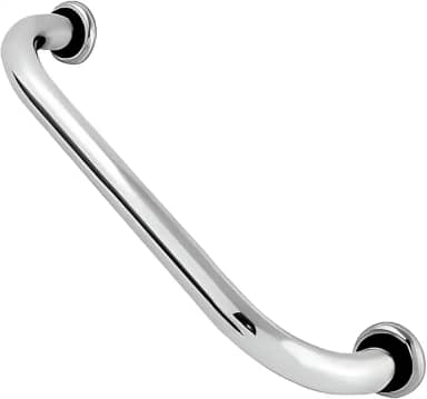 Barra de Apoio em Inox Segurança para Banheiro e Corredor,Durável Deficiente,Ideal para Idosos e Acessibilidade 80cm