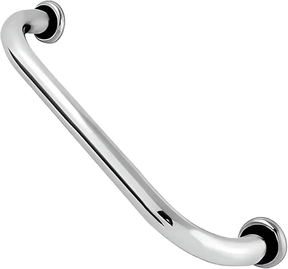 Barra de Apoio em Inox Segurança para Banheiro e Corredor,Durável Deficiente,Ideal para Idosos e Acessibilidade 80cm