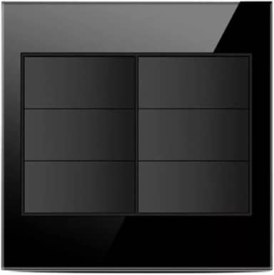 Espelho Cego de Tomada 4x4 Preto Vidro Temperado AUTOMAÇÃO BRASIL