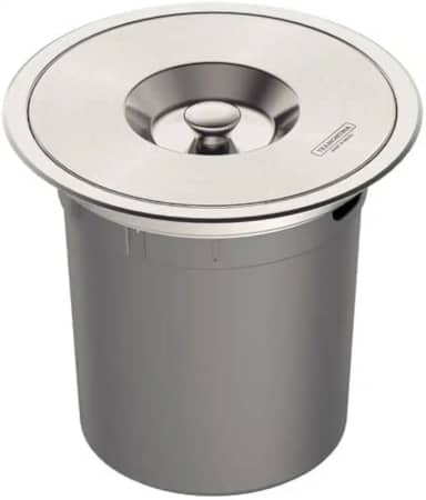 Lixeira de Embutir com 5 Litros, Tramontina, Inox
