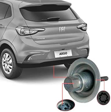 Trava Antifurto Anti Roubo Estepe Fiat Argo 2017 Em Diante Sparelock Com Mais de 10.000 Segredos