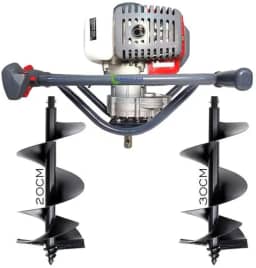 Perfurador De Solo Branco Bps52 Gasolina C/broca 20 E 30cm