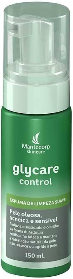 Espuma de Limpeza Facial Glycare Control - 150ml - Controle do Brilho e Auxílio na Prevenção da Acne - Pele Mista a Oleosa - Mantecorp