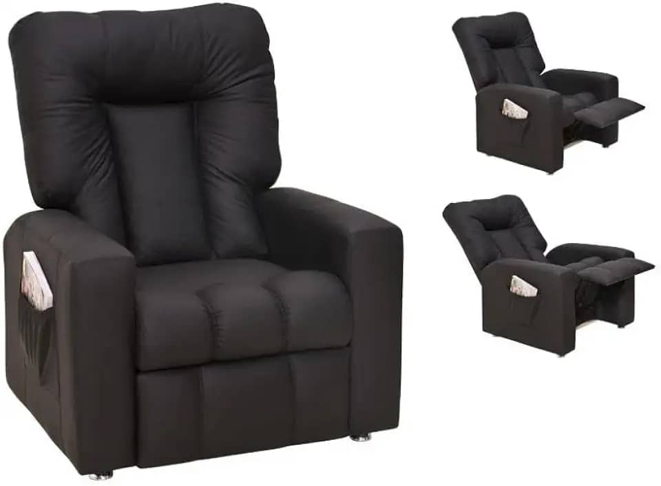 Poltrona do Papai Reclinável Pallas Mx5 - Preto corino