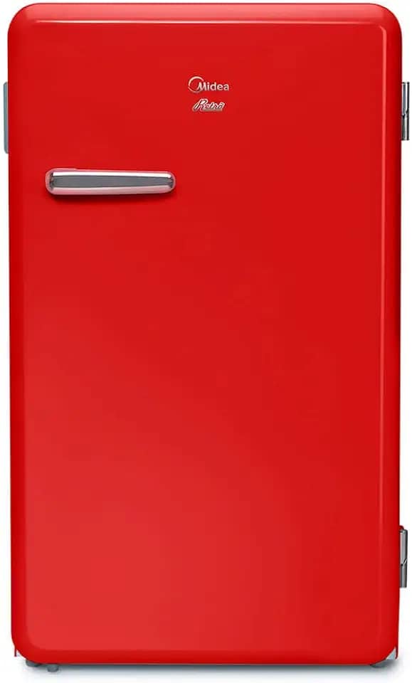 Frigobar Retrô, 95L, Vermelho Rubi, 110V, Midea, MRV10V1