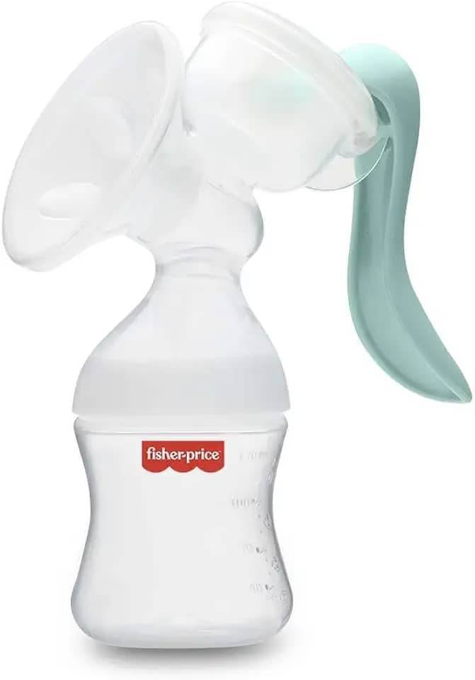 Bomba de Leite Materno Manual Branco e Verde 130ml Fisher Price - BB321