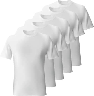 Kit 5 Camisetas Masculina Algodão Lisas Básicas Manga curta Bensmat