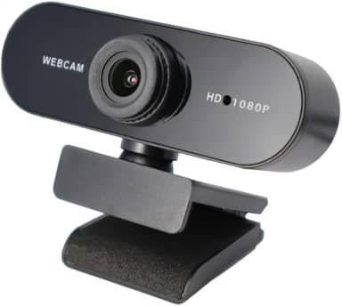 Webcam 1080P para PC, foco automático PDAF, microfones com cancelamento de ruído AI duplo, correção automática de luz, webcam Plug & Play