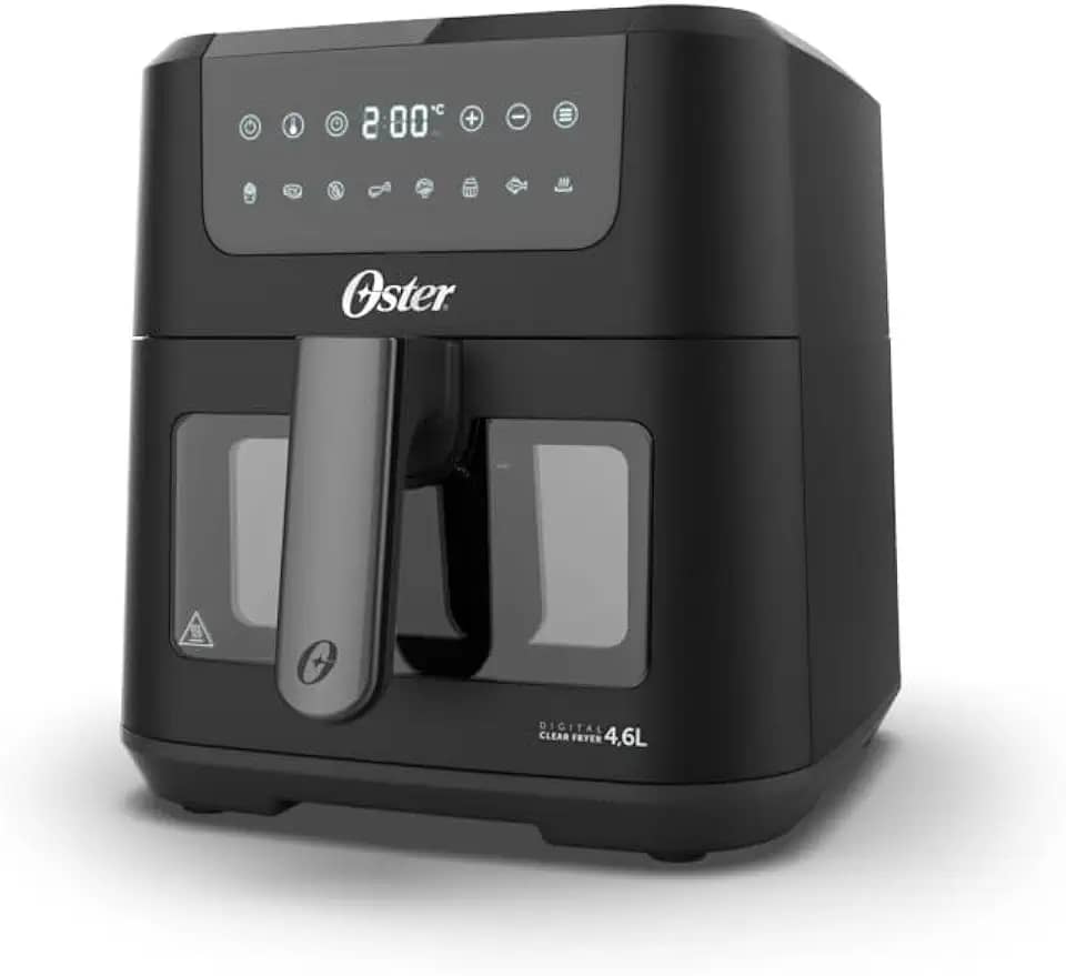 Fritadeira Digital Clear Oster 4,6L com Visor Transparente - 127V