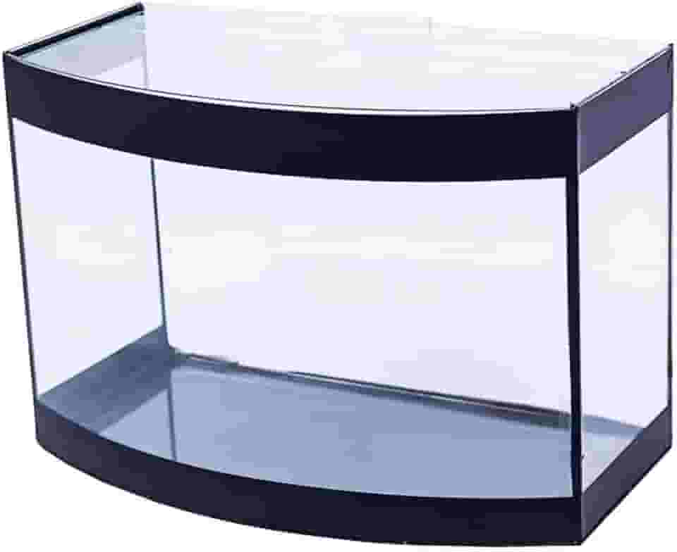 Aquário Aquaterrário Curvo Faixa Preta 50cm