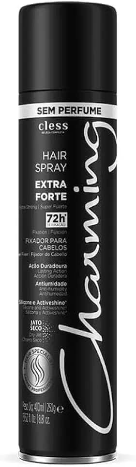 Cless - Hair Spray Fixador Charming 400Ml Black Extra Forte S/ Perf