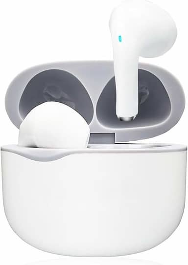 Fone De Ouvido Sem Fio Bluetooth 5.3 Compatível Todos Celulares Com Microfone e Redução de Ruído Wireless Academia Corrida Musicas Graves Potentes Controle Touch Linha Premium FNBT-10